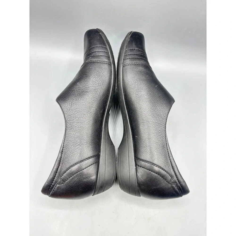 Dansko Womens Shoes 41 Franny Loafer Black Leather ‎ Comfort Shoes